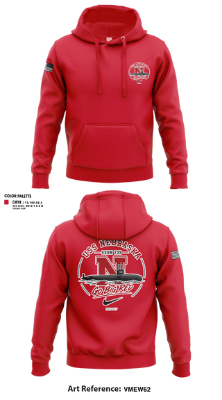 Hoodie, USS Nebraska, Navy, Teamtime, Team time, sublimation, custom sports apparel, team uniforms, spirit wear, spiritwear, sports uniforms, custom shirts, team store, custom team store, fundraiser sports, apparel fundraiser