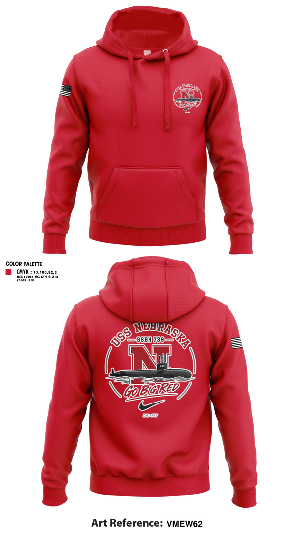 Hoodie, USS Nebraska, Navy, Teamtime, Team time, sublimation, custom sports apparel, team uniforms, spirit wear, spiritwear, sports uniforms, custom shirts, team store, custom team store, fundraiser sports, apparel fundraiser
