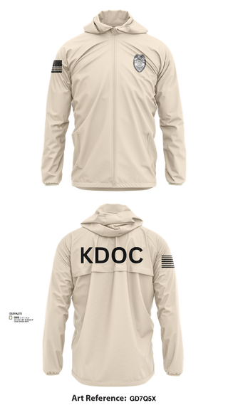 Windbreaker, KDOC, Police, Teamtime, Team time, sublimation, custom sports apparel, team uniforms, spirit wear, spiritwear, sports uniforms, custom shirts, team store, custom team store, fundraiser sports, apparel fundraiser