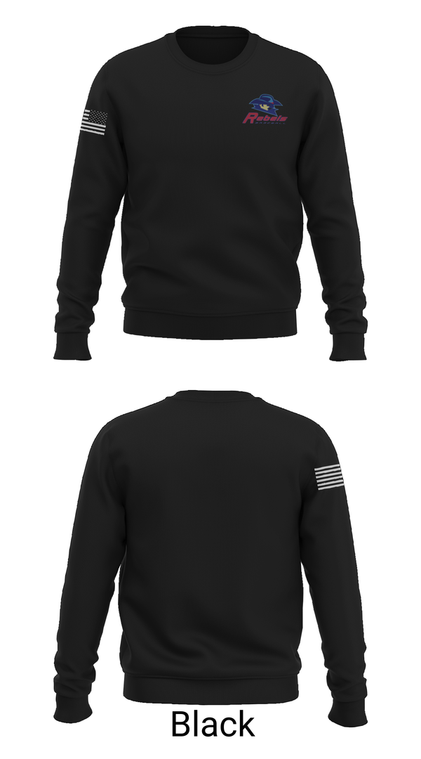 Crew Neck Sweatshirt, Rebels Baseball, Baseball, Teamtime, Team time, sublimation, custom sports apparel, team uniforms, spirit wear, spiritwear, sports uniforms, custom shirts, team store, custom team store, fundraiser sports, apparel fundraiser