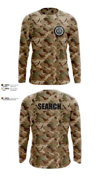 Long Sleeve Performance Shirt, BVCC Search Team, Police, Teamtime, Team time, sublimation, custom sports apparel, team uniforms, spirit wear, spiritwear, sports uniforms, custom shirts, team store, custom team store, fundraiser sports, apparel fundraiser