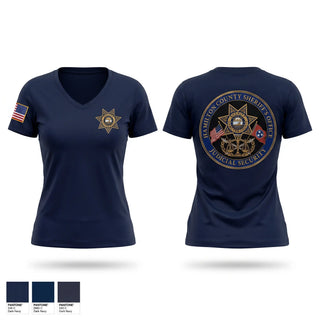 Womens Short Sleeve Vneck Shirt, Hamilton County Sheriff’s Office Judicial Security, Police, Teamtime, Team time, sublimation, custom sports apparel, team uniforms, spirit wear, spiritwear, sports uniforms, custom shirts, team store, custom team store, fundraiser sports, apparel fundraiser