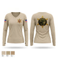 Mobile County Delta South Women's Long Sleeve V-neck Shirt - 1