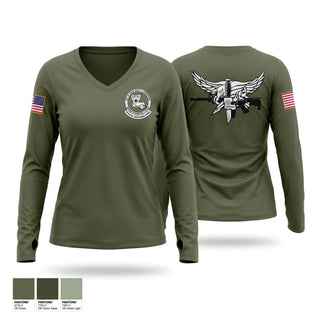Womens Long Sleeve Vneck Shirt, LADPS&C SRT, Police, Teamtime, Team time, sublimation, custom sports apparel, team uniforms, spirit wear, spiritwear, sports uniforms, custom shirts, team store, custom team store, fundraiser sports, apparel fundraiser