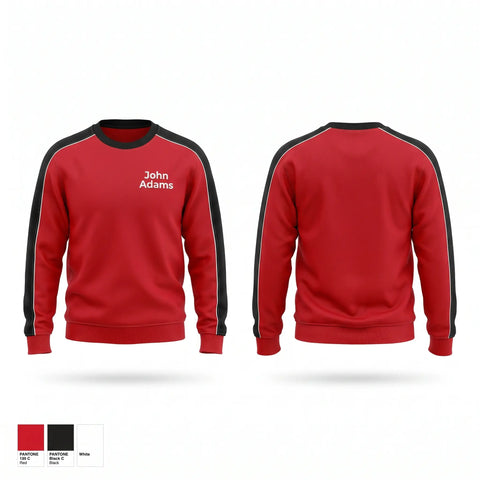 Crew Neck Sweatshirt, John Adams, Women's Volleyball, Teamtime, Team time, sublimation, custom sports apparel, team uniforms, spirit wear, spiritwear, sports uniforms, custom shirts, team store, custom team store, fundraiser sports, apparel fundraiser