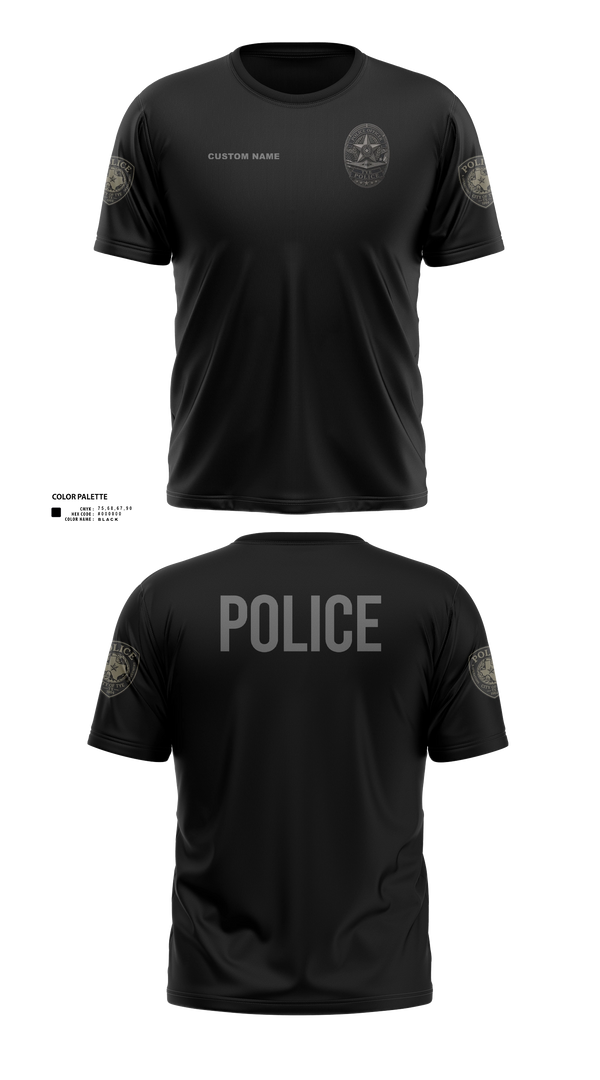Old School Cotton Shirt, Tye Police - TX, Police, Teamtime, Team time, sublimation, custom sports apparel, team uniforms, spirit wear, spiritwear, sports uniforms, custom shirts, team store, custom team store, fundraiser sports, apparel fundraiser