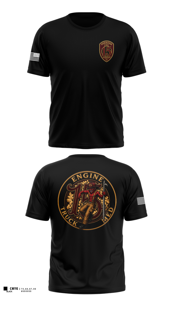 Old School Cotton Feel Shirt, Full House, Fire Department, Teamtime, Team time, sublimation, custom sports apparel, team uniforms, spirit wear, spiritwear, sports uniforms, custom shirts, team store, custom team store, fundraiser sports, apparel fundraiser