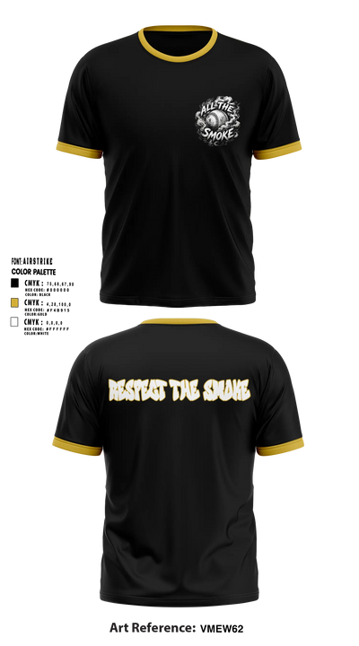 ALL THE SMOKE Short Sleeve Performance Shirt - 9