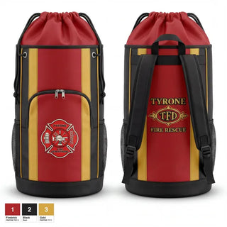 Gear Bag, Tyrone Fire Department, Fire Department, Teamtime, Team time, sublimation, custom sports apparel, team uniforms, spirit wear, spiritwear, sports uniforms, custom shirts, team store, custom team store, fundraiser sports, apparel fundraiser