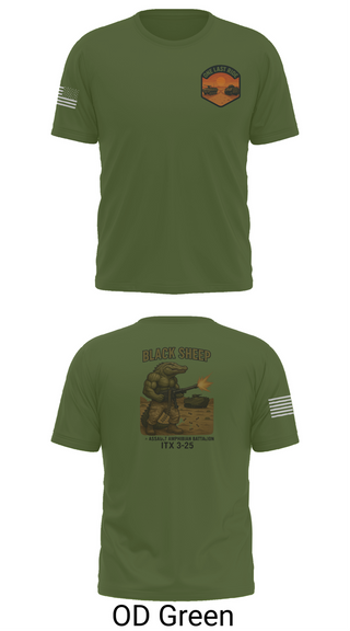Short Sleeve Performance Shirt, 4th Assault Amphibian Battalion, Company B, , Teamtime, Team time, sublimation, custom sports apparel, team uniforms, spirit wear, spiritwear, sports uniforms, custom shirts, team store, custom team store, fundraiser sports, apparel fundraiser