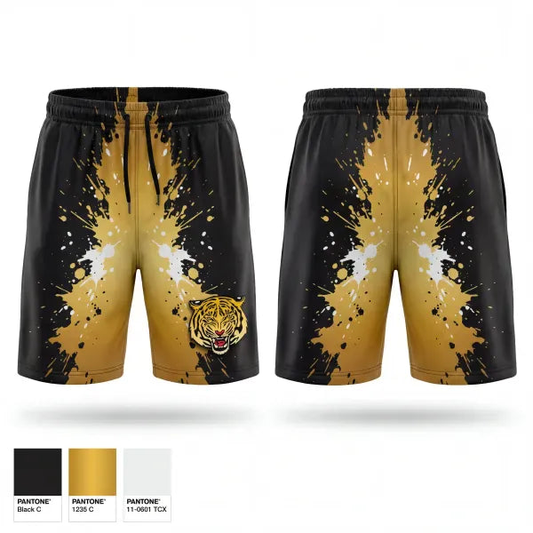 Athletic Shorts With Pockets, Tigers, Softball, Teamtime, Team time, sublimation, custom sports apparel, team uniforms, spirit wear, spiritwear, sports uniforms, custom shirts, team store, custom team store, fundraiser sports, apparel fundraiser