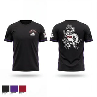 Old School Cotton Feel Shirt, TCU Ranger Challenge, Army, Teamtime, Team time, sublimation, custom sports apparel, team uniforms, spirit wear, spiritwear, sports uniforms, custom shirts, team store, custom team store, fundraiser sports, apparel fundraiser