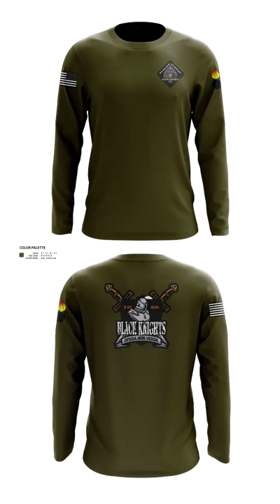 B Co 832nd OD BN 19793865 Long Sleeve Performance Shirt 22