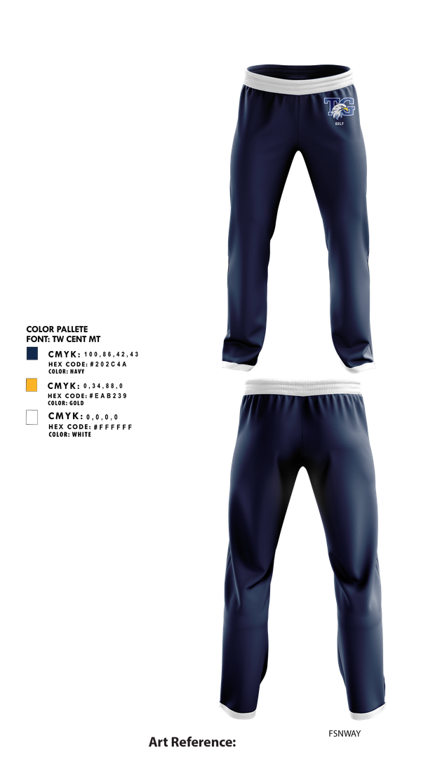Sweatpants, Totino-Grace Golf, Golf, Teamtime, Team time, sublimation, custom sports apparel, team uniforms, spirit wear, spiritwear, sports uniforms, custom shirts, team store, custom team store, fundraiser sports, apparel fundraiser