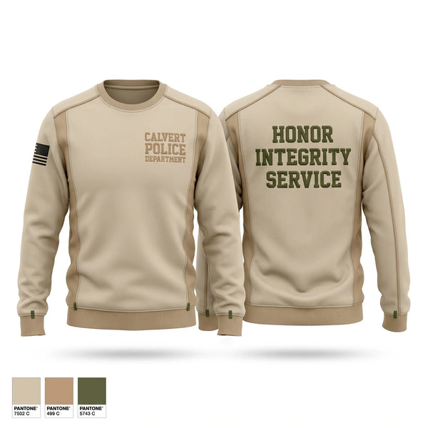 Crew Neck Sweatshirt, CALVERT POLICE DEPARTMENT, Police, Teamtime, Team time, sublimation, custom sports apparel, team uniforms, spirit wear, spiritwear, sports uniforms, custom shirts, team store, custom team store, fundraiser sports, apparel fundraiser
