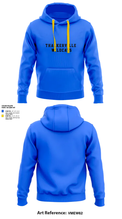 Thackerville Wildcats 36361738 Hoodie - 1