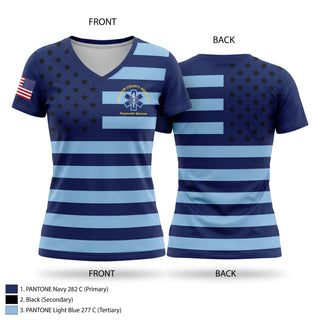 Womens Short Sleeve Vneck Shirt, JCH Paramedic Services, EMS/EMT, Teamtime, Team time, sublimation, custom sports apparel, team uniforms, spirit wear, spiritwear, sports uniforms, custom shirts, team store, custom team store, fundraiser sports, apparel fundraiser