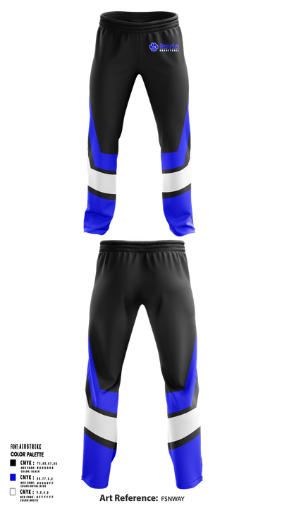 Ravia Middle School Basketball 26724454 Sweatpants - 1