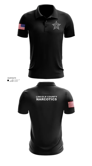 Short Sleeve Performance Polo, Lincoln County Narcotics, Police, Teamtime, Team time, sublimation, custom sports apparel, team uniforms, spirit wear, spiritwear, sports uniforms, custom shirts, team store, custom team store, fundraiser sports, apparel fundraiser