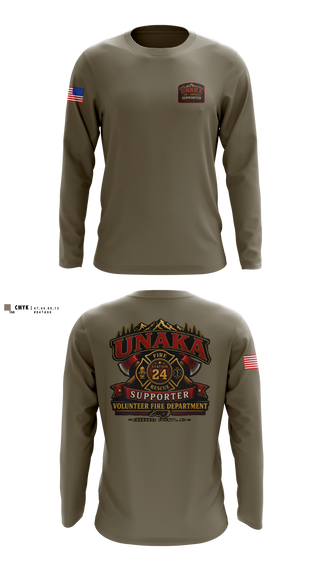 Long Sleeve Performance Shirt, Unaka Volunteer Fire Department, Fire Department, Teamtime, Team time, sublimation, custom sports apparel, team uniforms, spirit wear, spiritwear, sports uniforms, custom shirts, team store, custom team store, fundraiser sports, apparel fundraiser