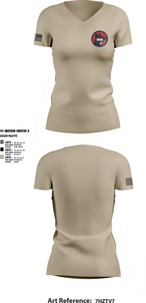 Womens Short Sleeve Vneck Shirt, Dog Company, , Teamtime, Team time, sublimation, custom sports apparel, team uniforms, spirit wear, spiritwear, sports uniforms, custom shirts, team store, custom team store, fundraiser sports, apparel fundraiser
