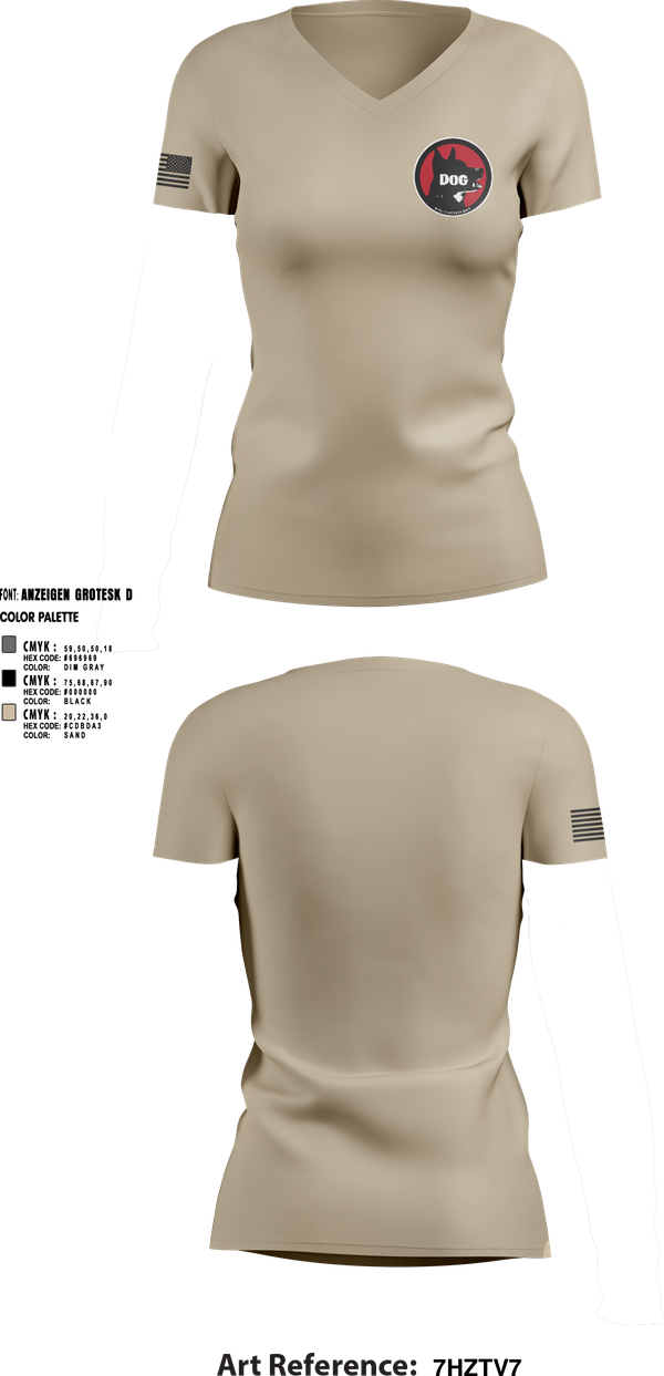 Womens Short Sleeve Vneck Shirt, Dog Company, , Teamtime, Team time, sublimation, custom sports apparel, team uniforms, spirit wear, spiritwear, sports uniforms, custom shirts, team store, custom team store, fundraiser sports, apparel fundraiser