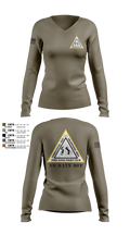 Fort Knox Fight Club Women's Long Sleeve V-neck Shirt - 6