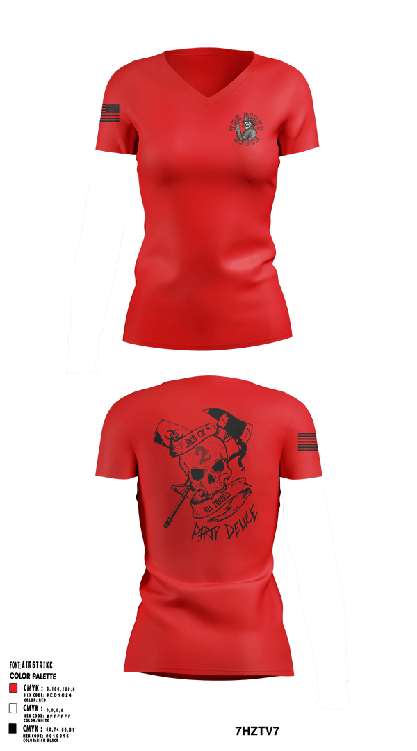Women's Short Sleeve Vneck Shirt, 386th ECES/CEF, Fire Department, Teamtime, Team time, sublimation, custom sports apparel, team uniforms, spirit wear, spiritwear, sports uniforms, custom shirts, team store, custom team store, fundraiser sports, apparel fundraiser