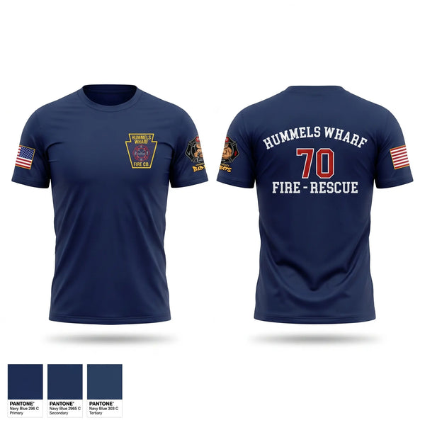 Short Sleeve Performance Shirt, Hummels Wharf Fire-Rescue, Fire Department, Teamtime, Team time, sublimation, custom sports apparel, team uniforms, spirit wear, spiritwear, sports uniforms, custom shirts, team store, custom team store, fundraiser sports, apparel fundraiser