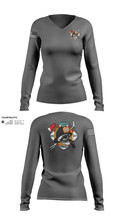 Forgotten Coast F.O.O.L.S. 45803403 Women's Long Sleeve V-neck Shirt - 22