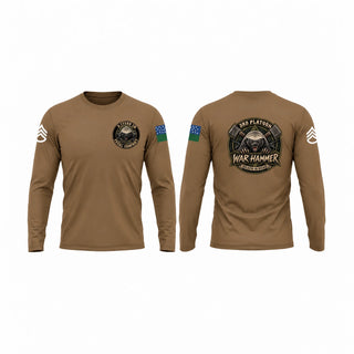 Long Sleeve Performance Shirt, War hammer platoon, National Guard, Teamtime, Team time, sublimation, custom sports apparel, team uniforms, spirit wear, spiritwear, sports uniforms, custom shirts, team store, custom team store, fundraiser sports, apparel fundraiser
