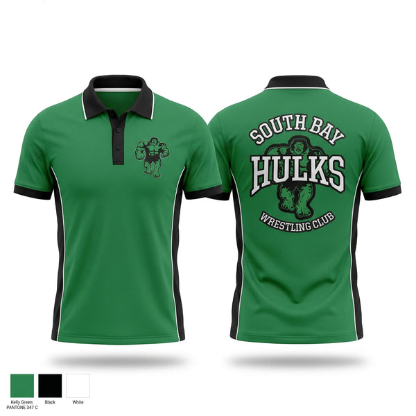 Short Sleeve Performance Polo, South bay Hulks, Wrestling, Teamtime, Team time, sublimation, custom sports apparel, team uniforms, spirit wear, spiritwear, sports uniforms, custom shirts, team store, custom team store, fundraiser sports, apparel fundraiser