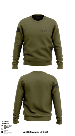 Crew Neck Sweatshirt, 7th COMM BN, , Teamtime, Team time, sublimation, custom sports apparel, team uniforms, spirit wear, spiritwear, sports uniforms, custom shirts, team store, custom team store, fundraiser sports, apparel fundraiser