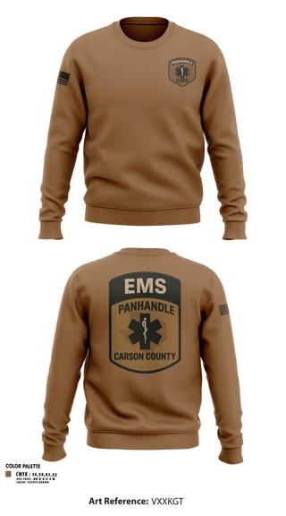 Crew Neck Sweatshirt, Panhandle EMSPanhandle EMS, Fire Department, Teamtime, Team time, sublimation, custom sports apparel, team uniforms, spirit wear, spiritwear, sports uniforms, custom shirts, team store, custom team store, fundraiser sports, apparel fundraiser