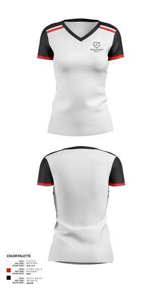 Womens Short Sleeve Vneck Shirt, Firecracker Athletics, Softball, Teamtime, Team time, sublimation, custom sports apparel, team uniforms, spirit wear, spiritwear, sports uniforms, custom shirts, team store, custom team store, fundraiser sports, apparel fundraiser