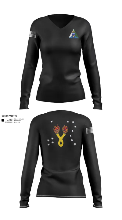 196th IN BDE (JPMRC) 73978795 Women's Long Sleeve V-neck Shirt - 110