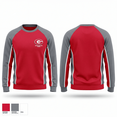 Groesbeck High School Baseball 7019891 Crew Neck Sweatshirt - 1