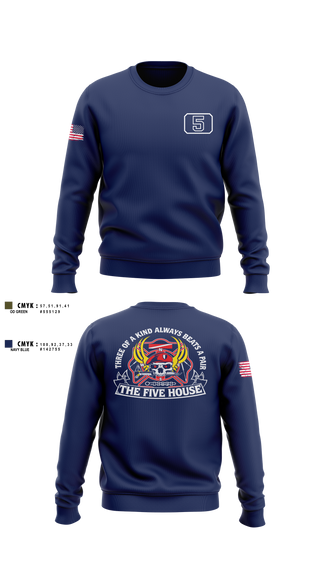 Crew Neck Sweatshirt, Greensboro Fire Department Rescue 5, Fire Department, Teamtime, Team time, sublimation, custom sports apparel, team uniforms, spirit wear, spiritwear, sports uniforms, custom shirts, team store, custom team store, fundraiser sports, apparel fundraiser