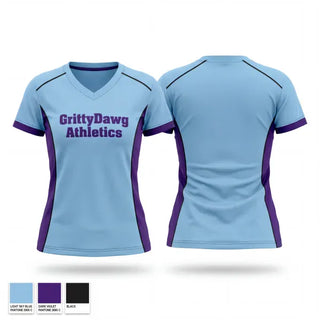 Womens Short Sleeve Vneck Shirt, GrittyDawg Athletics, , Teamtime, Team time, sublimation, custom sports apparel, team uniforms, spirit wear, spiritwear, sports uniforms, custom shirts, team store, custom team store, fundraiser sports, apparel fundraiser