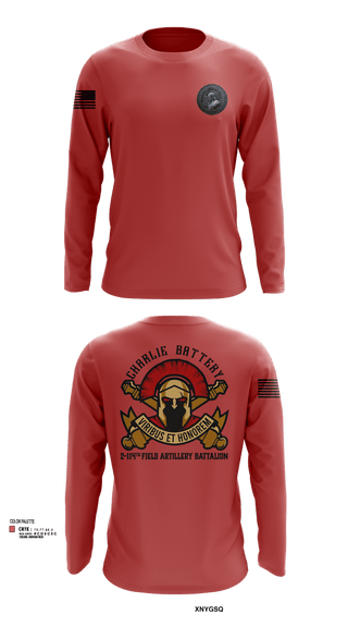 Long Sleeve Performance Shirt, Charlie Battery 2-114th FA, , Teamtime, Team time, sublimation, custom sports apparel, team uniforms, spirit wear, spiritwear, sports uniforms, custom shirts, team store, custom team store, fundraiser sports, apparel fundraiser