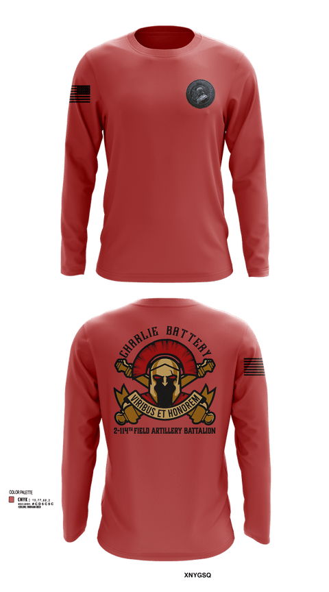 Long Sleeve Performance Shirt, Charlie Battery 2-114th FA, , Teamtime, Team time, sublimation, custom sports apparel, team uniforms, spirit wear, spiritwear, sports uniforms, custom shirts, team store, custom team store, fundraiser sports, apparel fundraiser