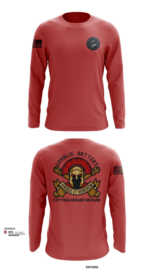 Long Sleeve Performance Shirt, Charlie Battery 2-114th FA, , Teamtime, Team time, sublimation, custom sports apparel, team uniforms, spirit wear, spiritwear, sports uniforms, custom shirts, team store, custom team store, fundraiser sports, apparel fundraiser