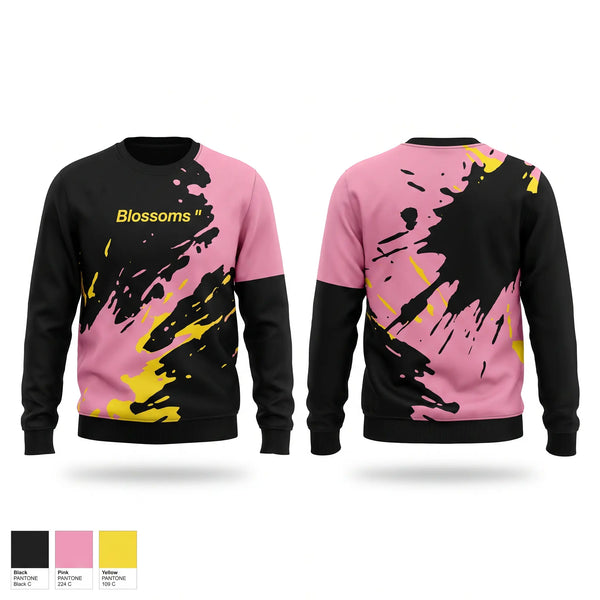 Crew Neck Sweatshirt, Blossoms, Women's Soccer, Teamtime, Team time, sublimation, custom sports apparel, team uniforms, spirit wear, spiritwear, sports uniforms, custom shirts, team store, custom team store, fundraiser sports, apparel fundraiser