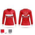 The Salvation Army Emergency Disaster Services 70119899 Women's Long Sleeve V-neck Shirt - 1