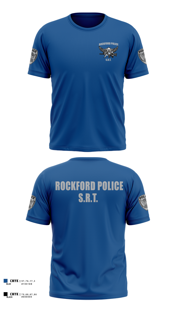 Old School Cotton Feel Shirt, Rockford Police S.R.T., Police, Teamtime, Team time, sublimation, custom sports apparel, team uniforms, spirit wear, spiritwear, sports uniforms, custom shirts, team store, custom team store, fundraiser sports, apparel fundraiser
