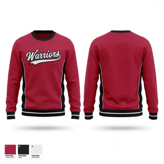 Crew Neck Sweatshirt, Warriors, Softball, Teamtime, Team time, sublimation, custom sports apparel, team uniforms, spirit wear, spiritwear, sports uniforms, custom shirts, team store, custom team store, fundraiser sports, apparel fundraiser