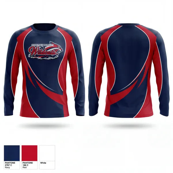 Long Sleeve Performance Shirt, Wildcats, Softball, Teamtime, Team time, sublimation, custom sports apparel, team uniforms, spirit wear, spiritwear, sports uniforms, custom shirts, team store, custom team store, fundraiser sports, apparel fundraiser