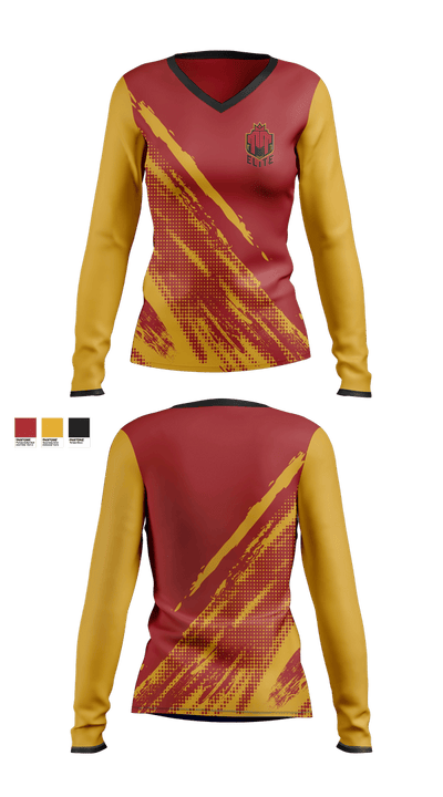 True Transformation Elite 44335103 Women's Long Sleeve V-neck Shirt - 2