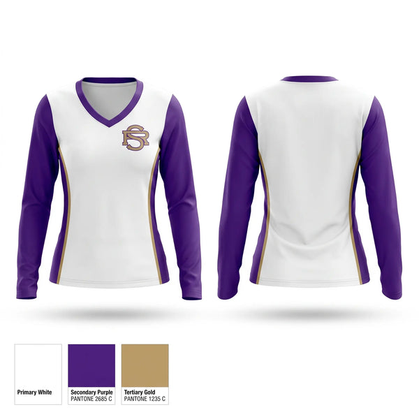 Womens Long Sleeve Vneck Shirt, Saint Raphael Academy, Baseball, Teamtime, Team time, sublimation, custom sports apparel, team uniforms, spirit wear, spiritwear, sports uniforms, custom shirts, team store, custom team store, fundraiser sports, apparel fundraiser