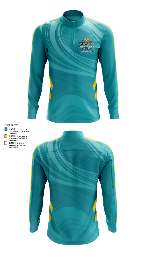 Quarter Zip Jacket, Las Cruces Aquatic Team, Swimming, Teamtime, Team time, sublimation, custom sports apparel, team uniforms, spirit wear, spiritwear, sports uniforms, custom shirts, team store, custom team store, fundraiser sports, apparel fundraiser